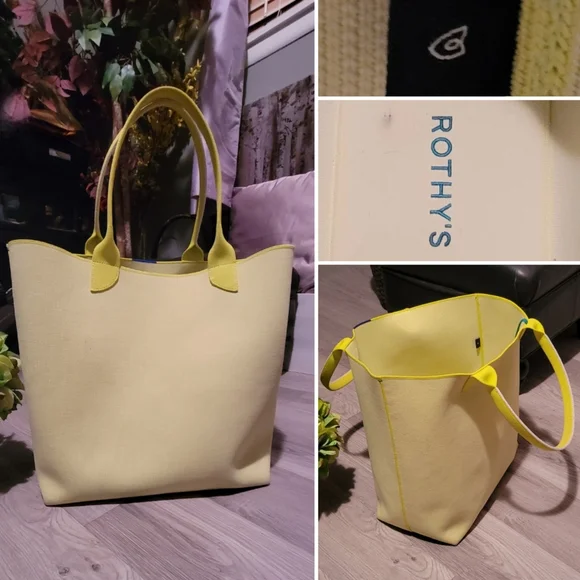 Rothy's The Lightweight Tote, Lemon Lime - Picture 1 of 16